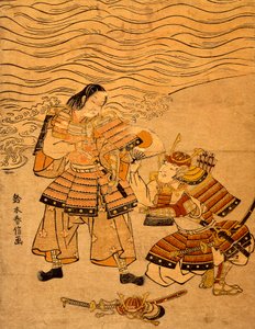熊谷直実と平敦盛、平氏と源氏の戦いのエピソード 作： Suzuki Harunobu