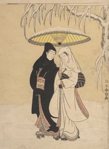 ユキカラスとサギの中を歩く恋人たち, 1764-72., 1764-72.