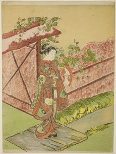 恋人との出会い (『源氏物語』夕顔の章のパロディ)