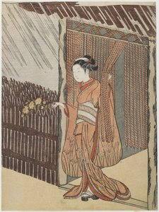 詩人の追悼O_ta Do_kan、1766-1767 作： Suzuki Harunobu