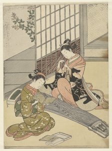 琴橋にとまる雁 サロン八景（連載タイトル） 座敷八景（シリーズタイトル） 作： Suzuki Harunobu