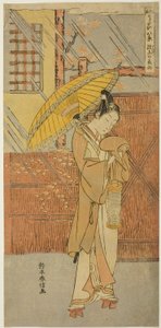 シリーズ「風流謡八景」より 玄奘の夜雨 作： Suzuki Harunobu
