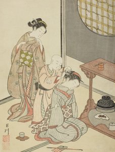 ティースタンドの夜の雨 作： Suzuki Harunobu