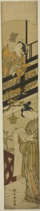 『忠臣蔵』第七幕のパロディ 作： Suzuki Harunobu