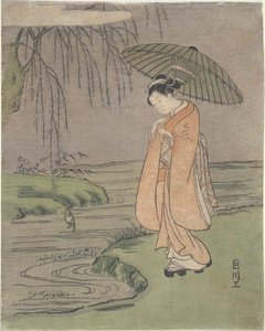 Parody of Ono no Tofu 作： Suzuki Harunobu