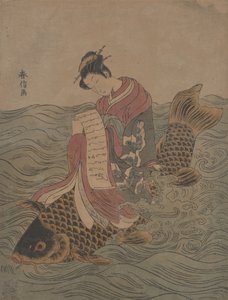 中国の不滅のパロディ。 作： Suzuki Harunobu