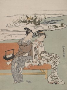 皇帝X U An ZongとYang GUI Feiのパロディ 作： Suzuki Harunobu