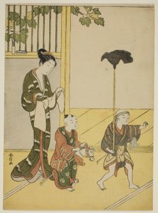 大名行列の演奏 作： Suzuki Harunobu