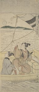 カリフォルニア州タクサゴ港。 1760年。 1760年。 作： Suzuki Harunobu