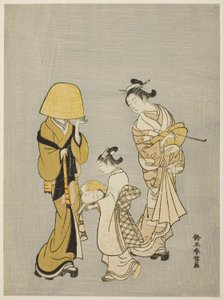 鏡の中の顔 作： Suzuki Harunobu