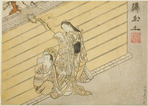 壁の穴 作： Suzuki Harunobu