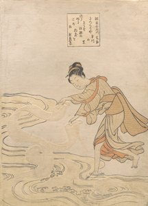 てぇ ジェウェｌ 理ヴェｒ あｔ チョフ チョフ の 多摩川、 か。 １７６８。、 か。 １７６８。 作： Suzuki Harunobu