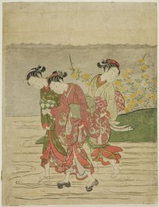 井出の宝石川、無題の六宝石川シリーズより 作： Suzuki Harunobu