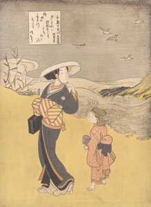 「陸奥国名所 千鳥の珠の川」シリーズ S... 1766年と思われる。 作： Suzuki Harunobu