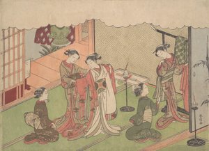 結婚の儀式、おそらく1768年、おそらく1768年。 作： Suzuki Harunobu