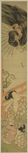 花魁にラブレターを届ける打たれた雷神