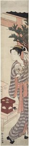 茶屋-かぎやおせん、1769年頃 作： Suzuki Harunobu