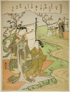 連載「風俗式歌仙」より 第三の月 (弥生) 作： Suzuki Harunobu