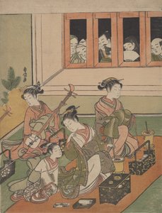 ウォッチャーとウォッチド、1764-72。、1764-72。 作： Suzuki Harunobu