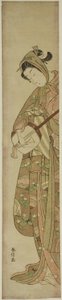 三味線を弾く女 作： Suzuki Harunobu