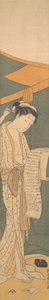 手紙を読むナイトローブの女性、1764-72., 1764-72.