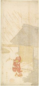 ケリア支店を保持している若い女性 作： Suzuki Harunobu