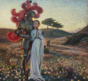騎士と乙女 作： Sven Richard Bergh