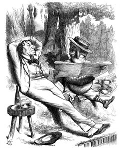 失業でDin！、1878年。 作： Swain