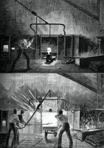 仕事で水たまり、c1880。