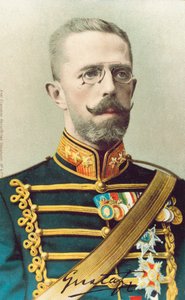 スウェーデン国王グスタフ5世（カラー写真） 作： スウェーデンの写真家