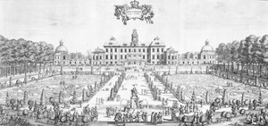 ドロットニングホルム宮殿、1692年の眺め 作： Swedish School