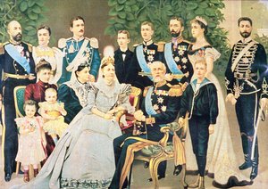 オスカー2世とその家族、1890年頃