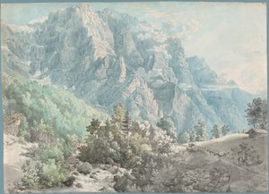 スイスのグレルニッシュ山塊 作： Swiss 18th Century