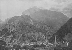 アムステッグ、ゴッタルドライン（モノクロ写真 作： Swiss Photographer
