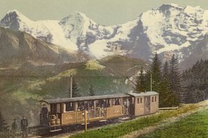 Berner Oberland: Murrenbahn (カラー写真) 作： Swiss Photographer