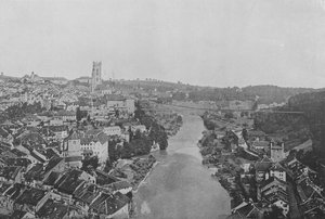 フリブール(白黒写真) 作： Swiss Photographer