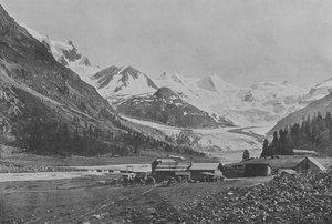 Roseg Glacier（モノクロ写真 作： Swiss Photographer