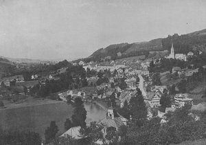 リヒテンシュタイク、トジャンブール、サン・ガル州（モノクロ写真 作： Swiss Photographer