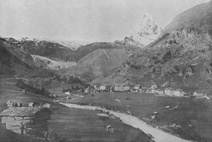 ツェルマットとマッターホルン（白黒写真 作： Swiss Photographer