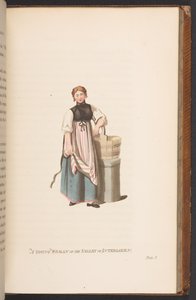 インターラーケンの谷から来た若い女性 作： Swiss School