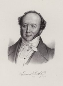 アルベルト・ビツィウス（スイスの小説家、ジェレミアス・ゴットヘルフのペンネームで執筆）（版画 作： Swiss School