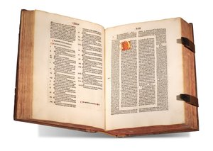 De civitate Dei、Thomas Waleys（d。before1349）とNicolaus Trivet（1258？-1328）による解説付き、Augustine of Hippoによる1489（vellum）の印刷 作： Swiss School