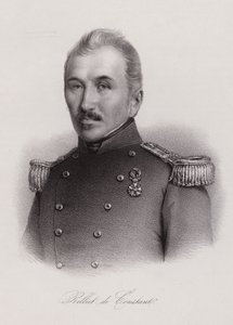 フランス陸軍中尉でスイスの政治家であったルイ・リリエ・ド・コンスタン（銅版画 作： Swiss School