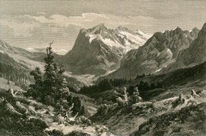グリンデルヴァルトの近く、ベルナーオーバーラント 作： Swiss School