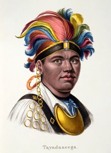 Tayadaneega：太平洋諸島の1つの首長、CI Brodtmannによる1824年のさまざまな大陸のさまざまな人種の民族学研究 作： Swiss School