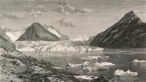アレッチ氷河とマージェレン湖 作： Swiss School