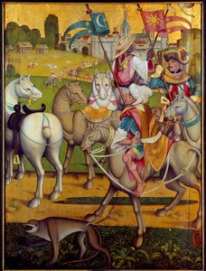 マギの乗馬 スイス派の王の絵。1460年頃 ディジョン、美術館 作： Swiss School