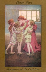 ピーター・パン子供たちの帰還（カラーリトグラフ） 作： Sybil Barham