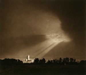 グロスター大聖堂、グロスターシャー、1900-1920 作： Sydney Alfred Pitcher