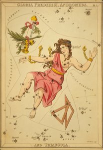 グロリア・フレデリチ、アンドロメダ、トライアンギュラ、「ウラニアの鏡」のイラスト 作： Sydney Hall